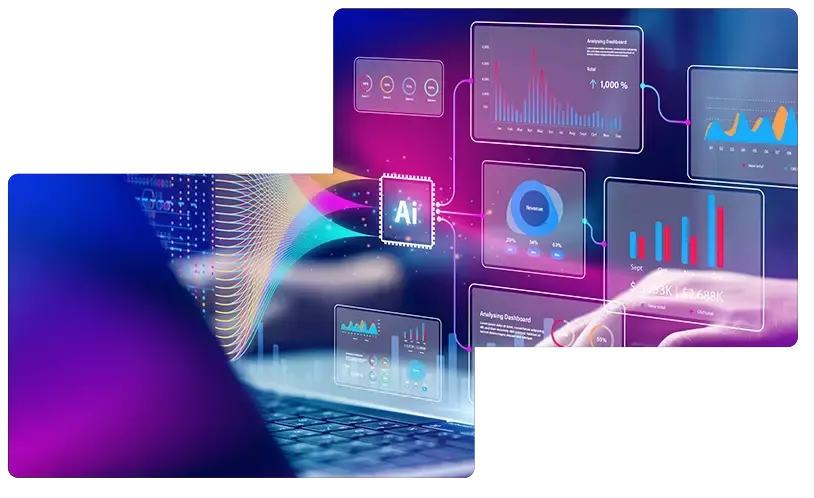 AI driven data dashboard concept
